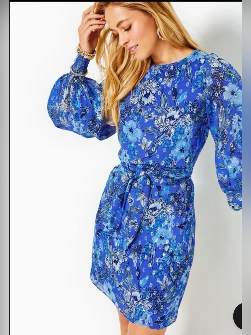 NWT LILY PULITZER ALFREDA DRESS “CRUISIN TOGETHER “ in ALBA BLUE